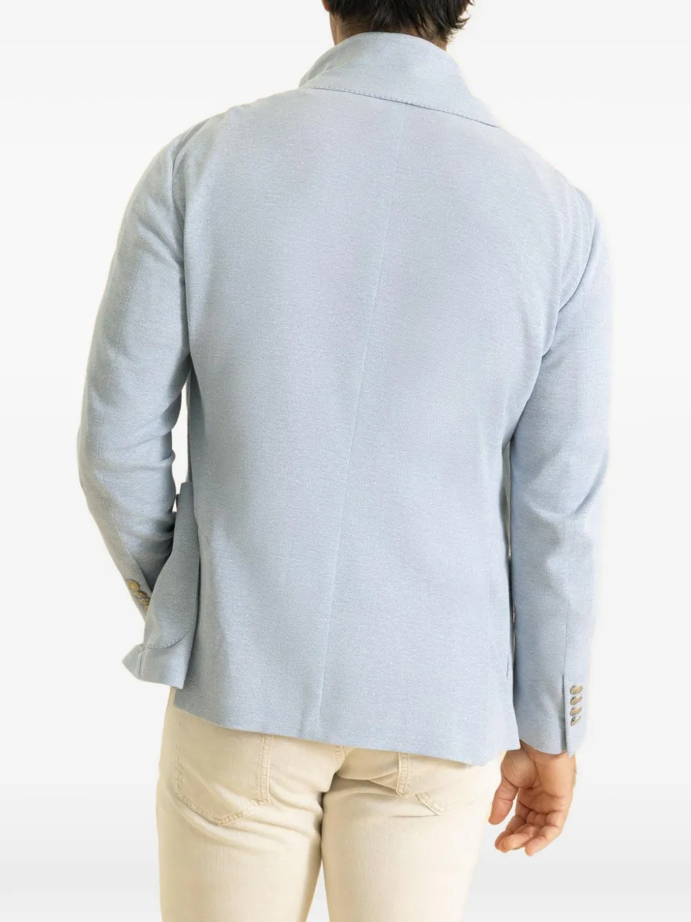  Eleventy Single Breasted Collar Jacket - Blue 