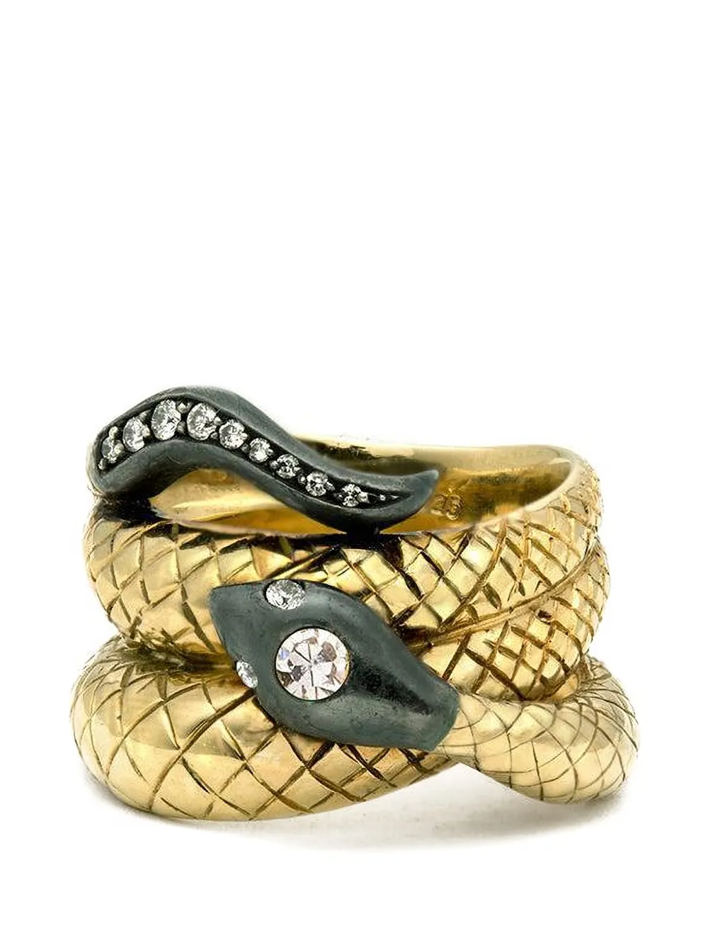 Sorellina diamond serpent-design ring - Oro