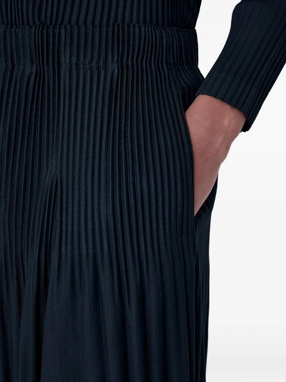 Homme Plissé Issey Miyake Cropped plooibroek Zwart