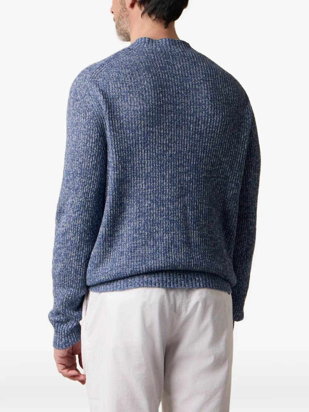 Brooks Brothers Gebreide trui met V-hals Blauw