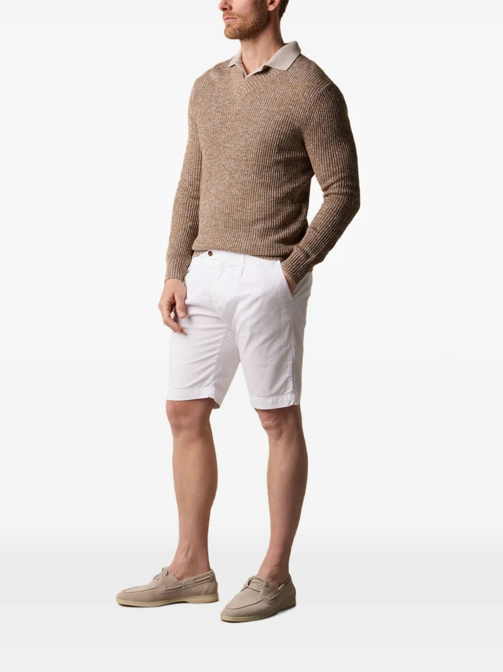 Brooks Brothers Trui met V-hals Beige