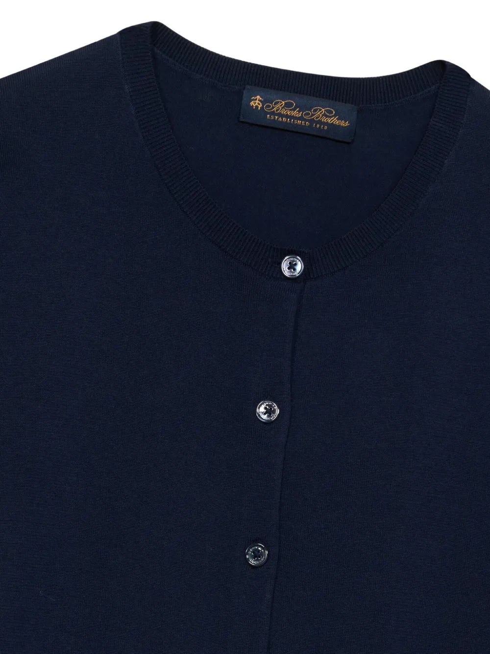 Brooks Brothers Vest met knoopsluiting en geribbelde manchetten Blauw
