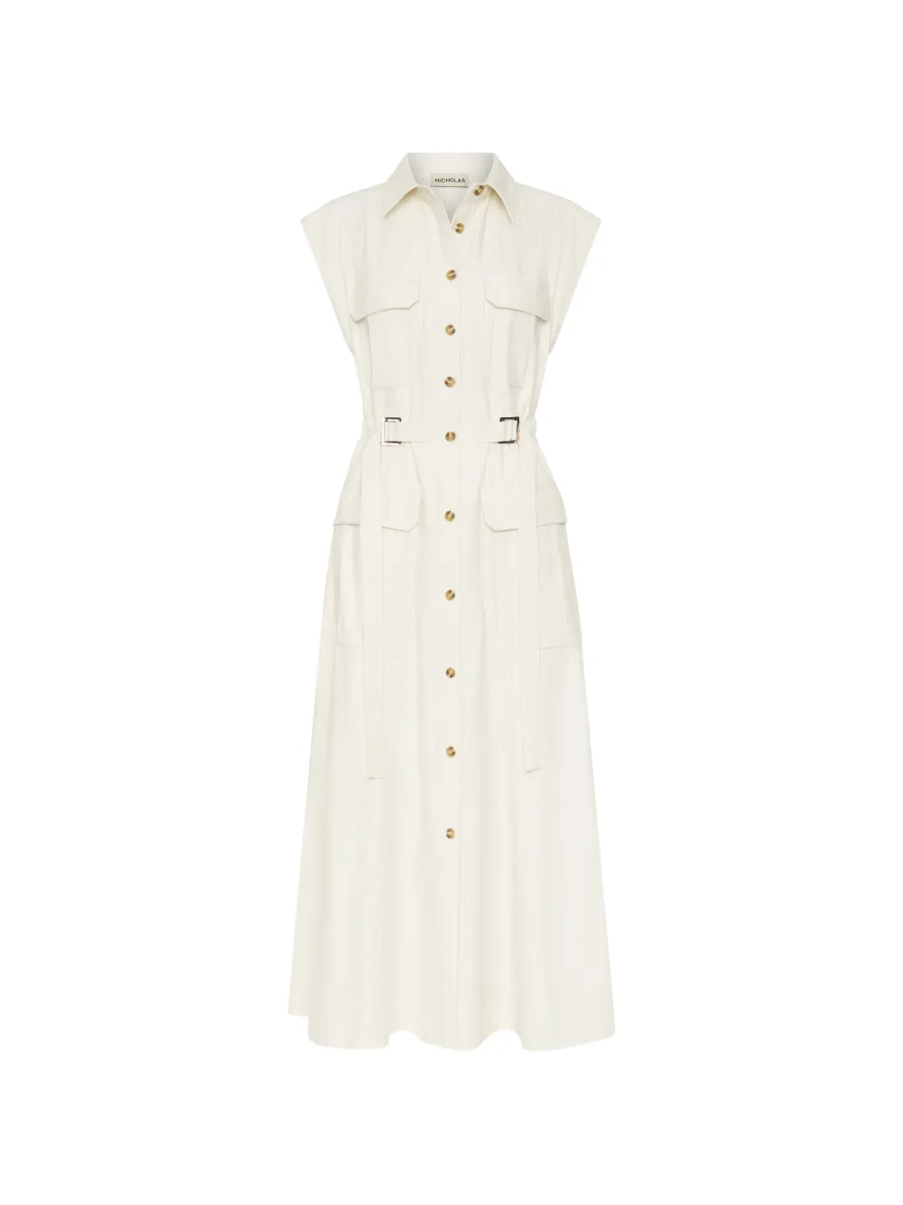 Nicholas Hemdkleid mit Schnalle - Nude