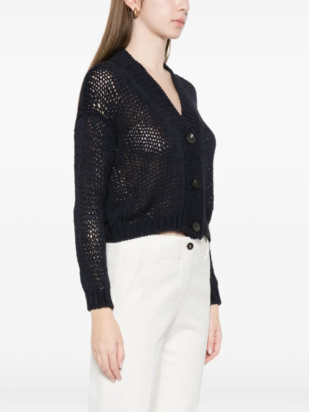  Roberto Collina V-neck Cardigan - Blue 