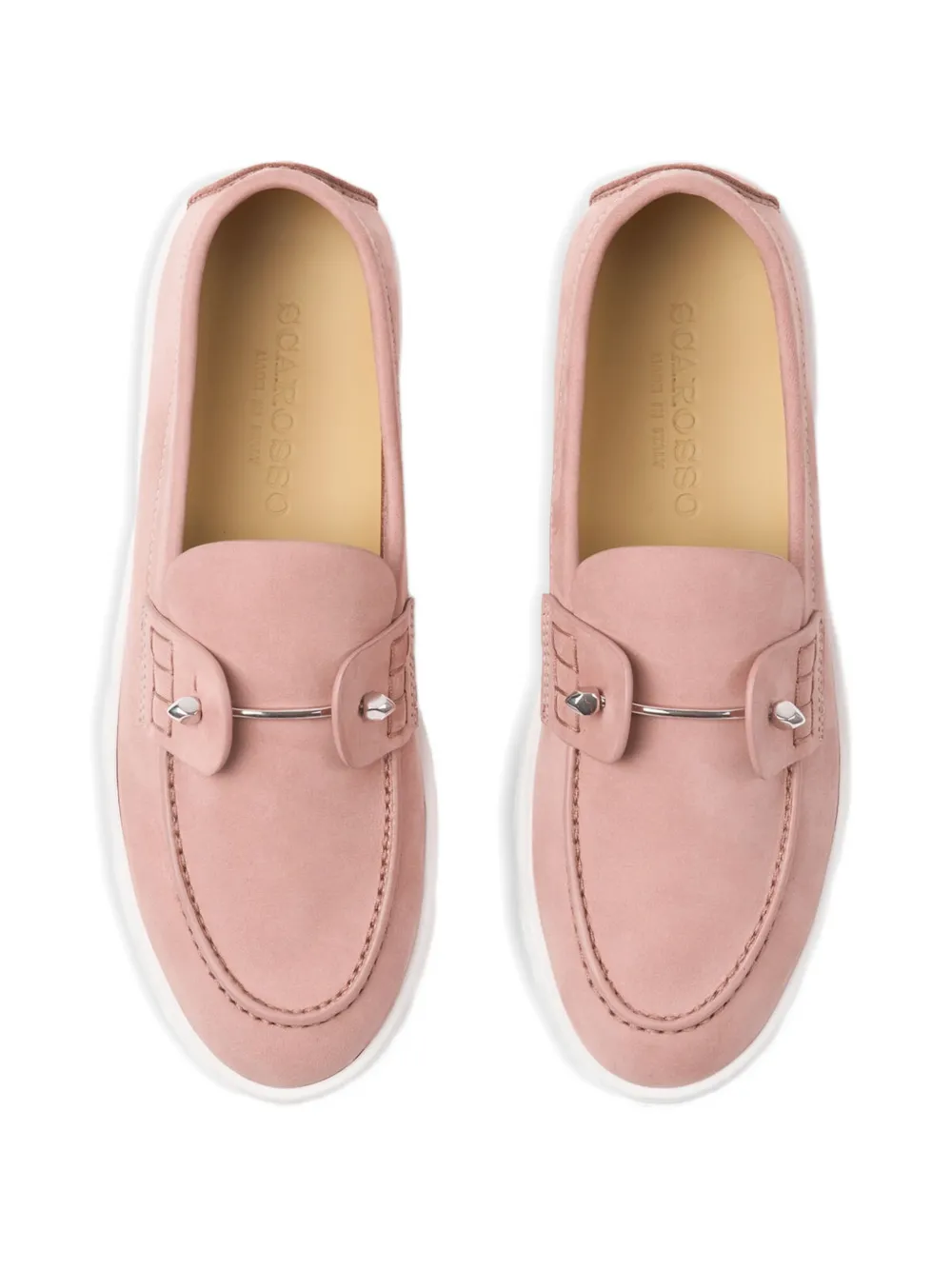 Scarosso Coline loafers met metalen detail Roze