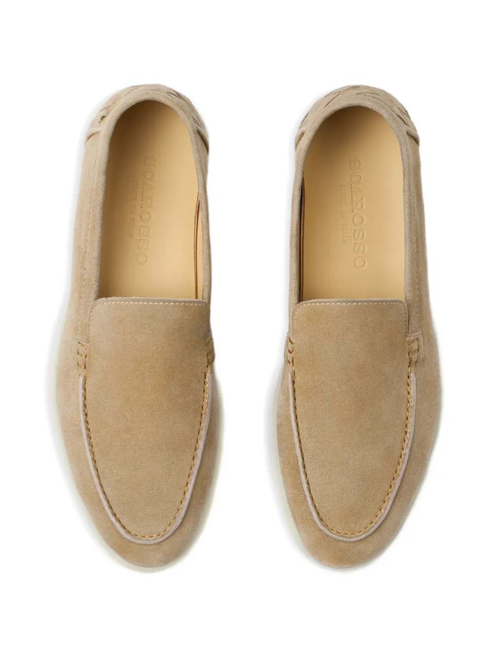 Scarosso Ludovica suède loafers Beige