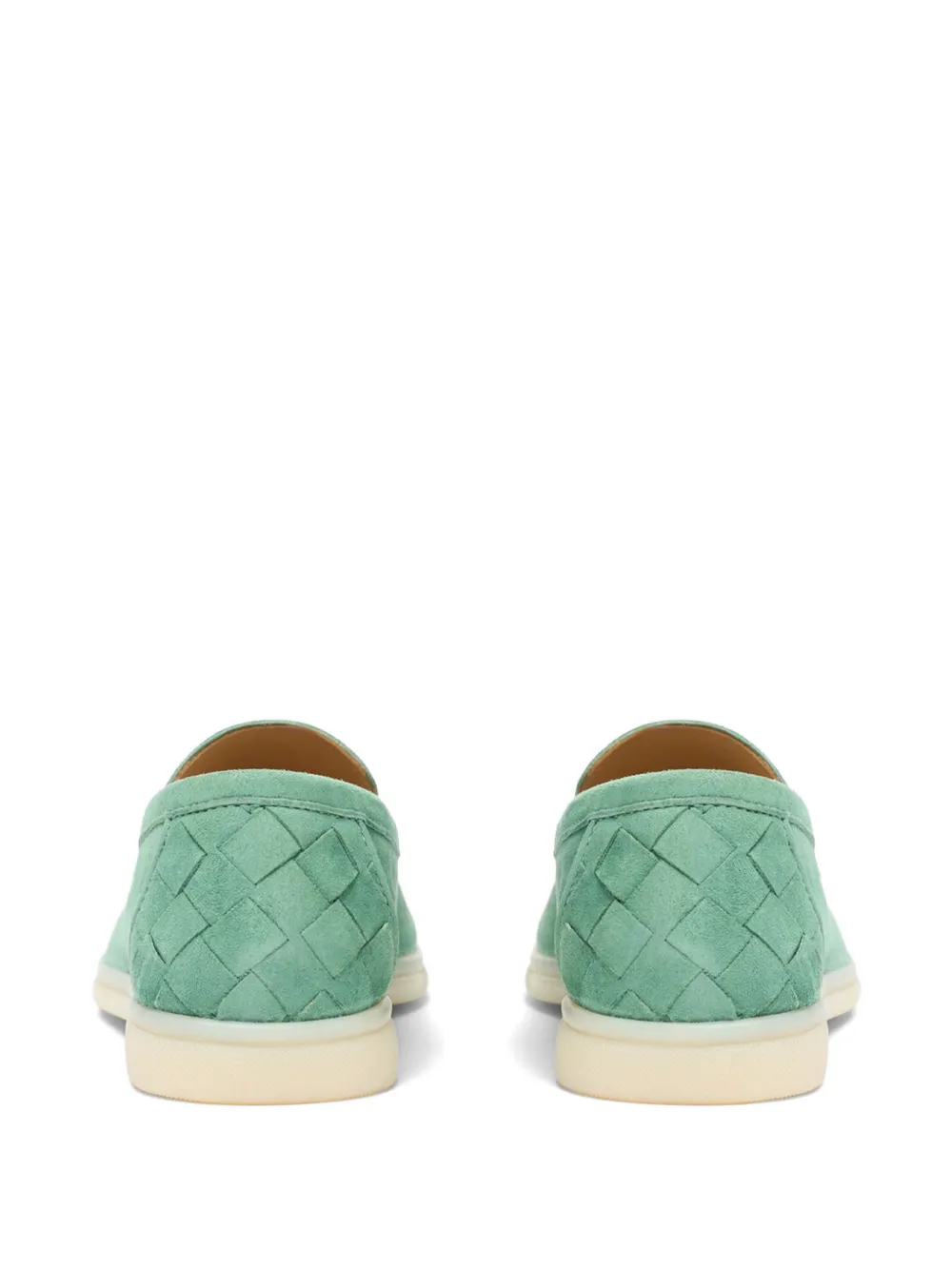 Scarosso Ludovica suède loafers Groen