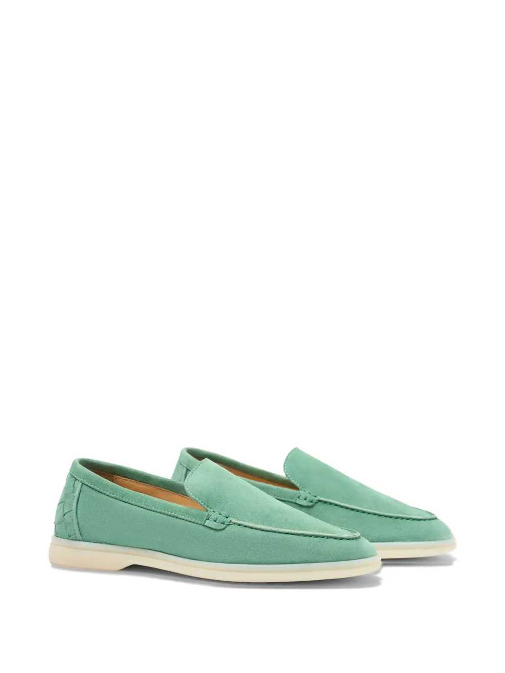 Scarosso Ludovica suède loafers Groen
