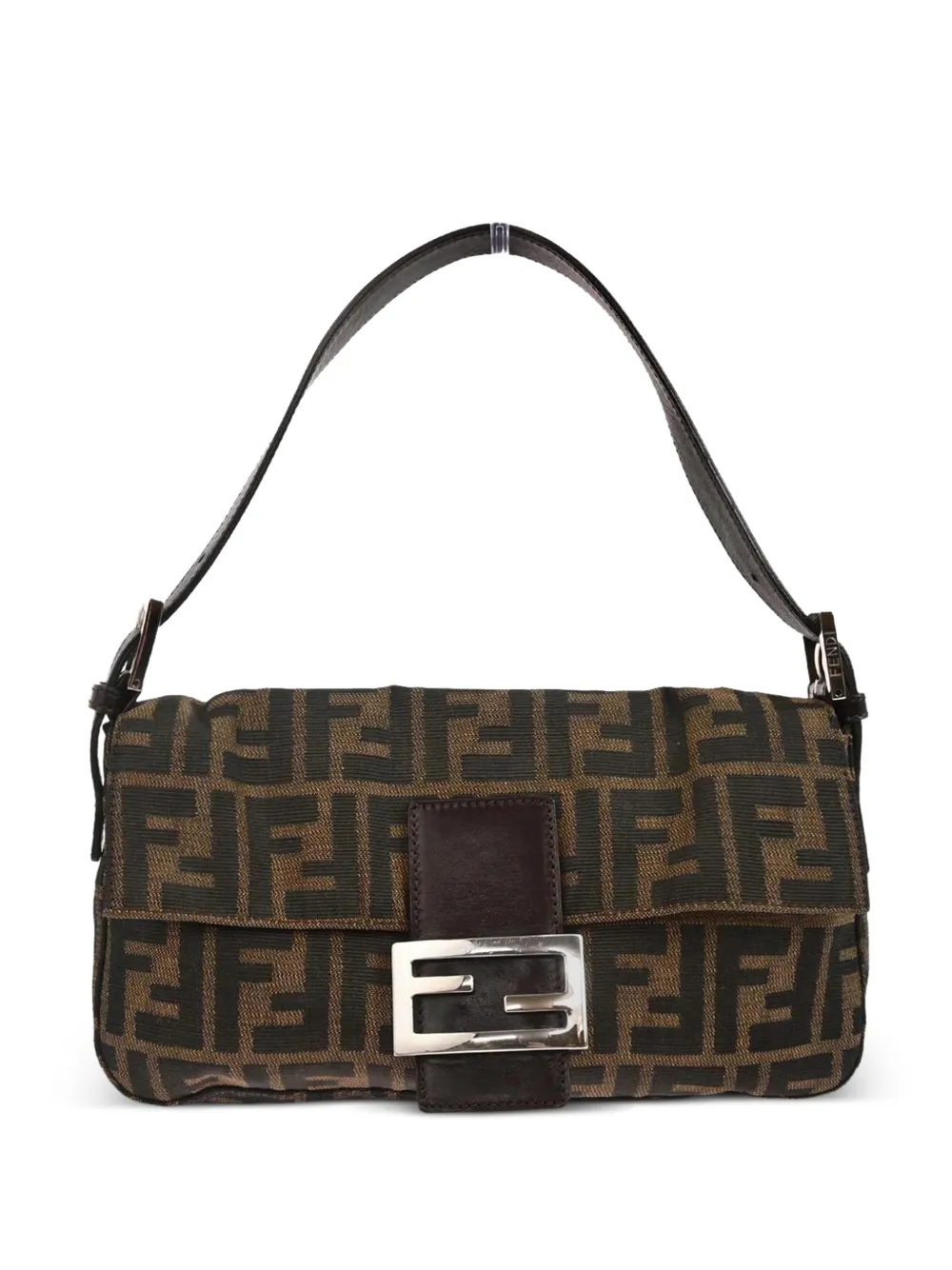 Fendi Pre-Owned Borsa a mano Baguette con monogramma 2001 - Marrone