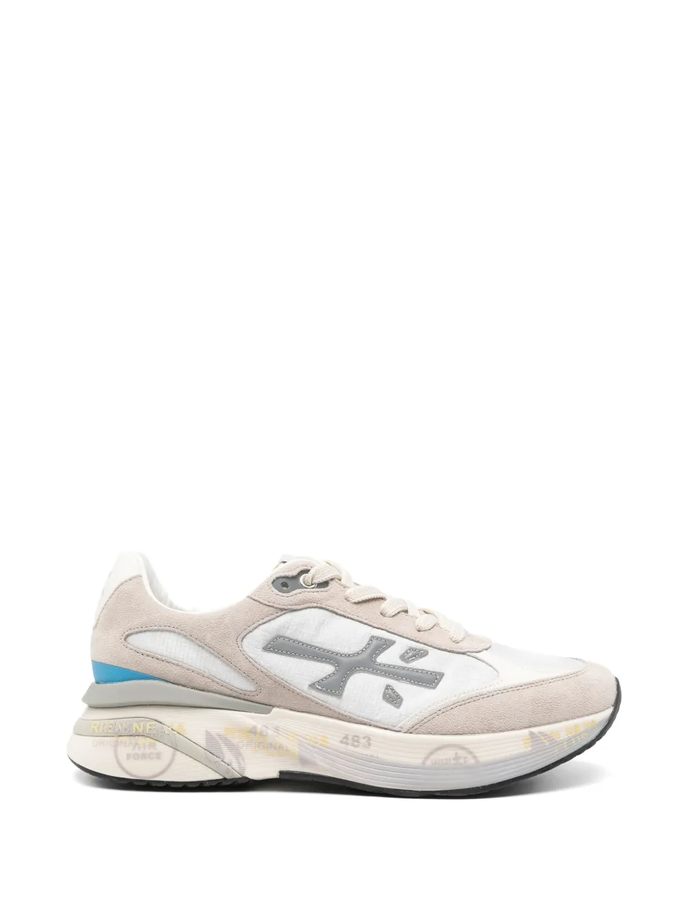 Premiata Moe Run sneakers met logo-applicatie Beige