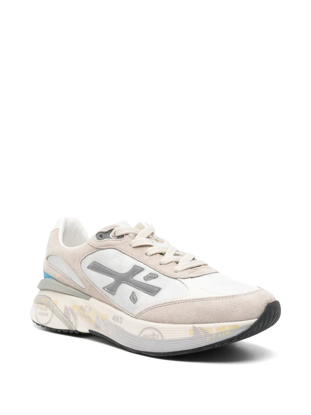 Premiata Moe Run sneakers met logo-applicatie Beige