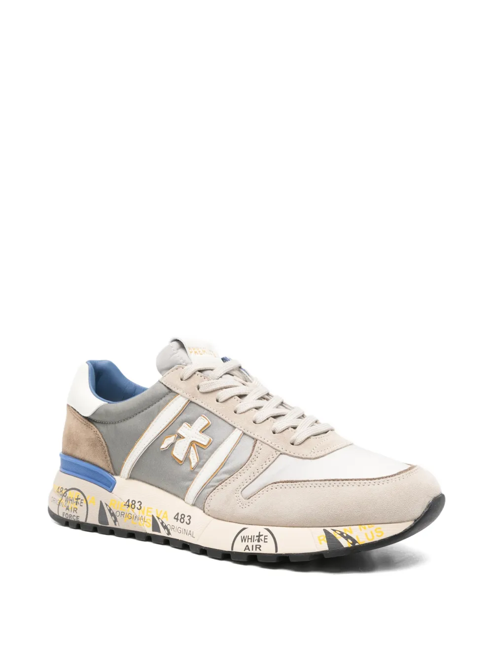 Premiata Lander 8010 sneakers met vlakken Beige