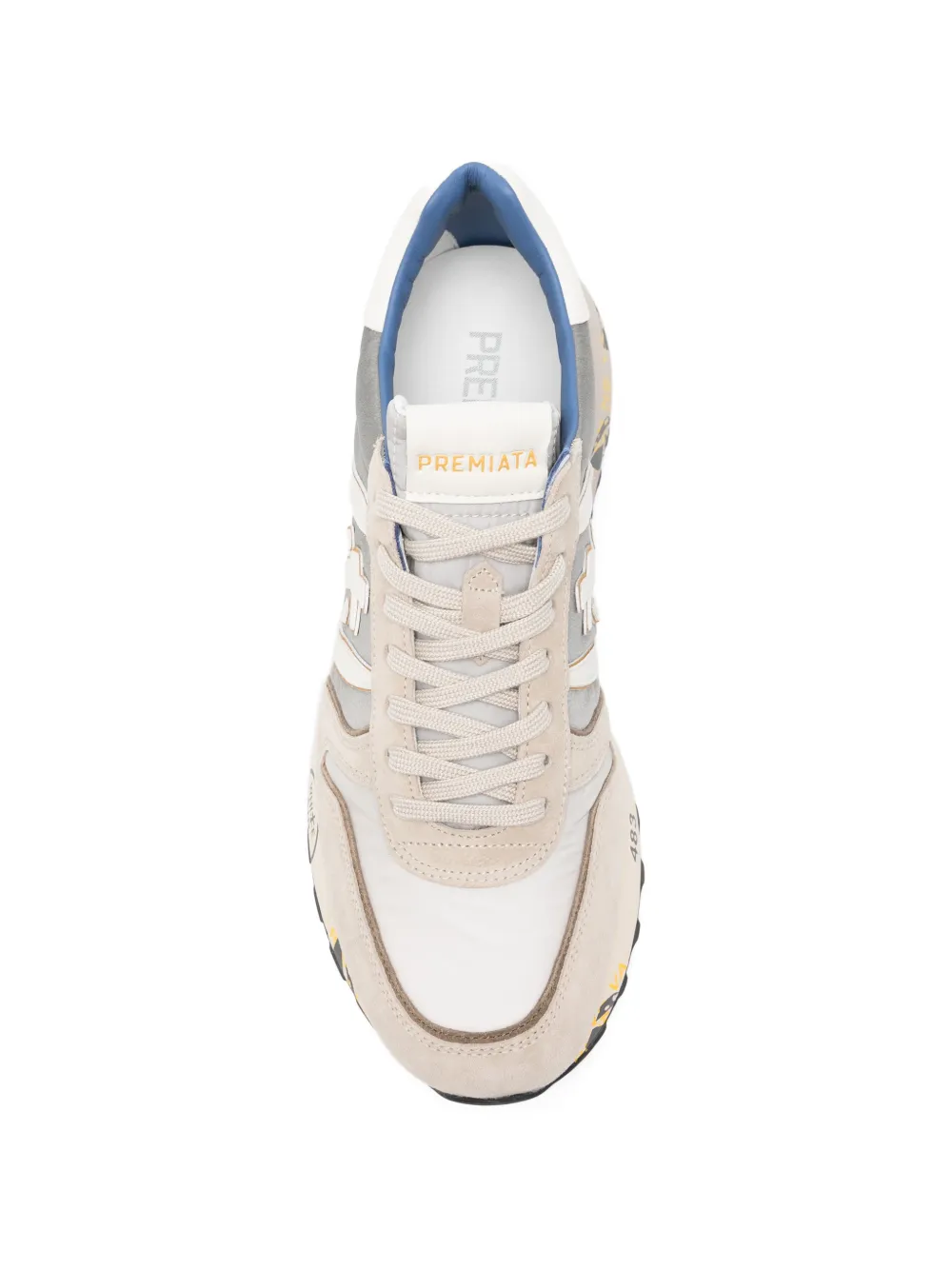 Premiata Lander 8010 sneakers met vlakken Beige