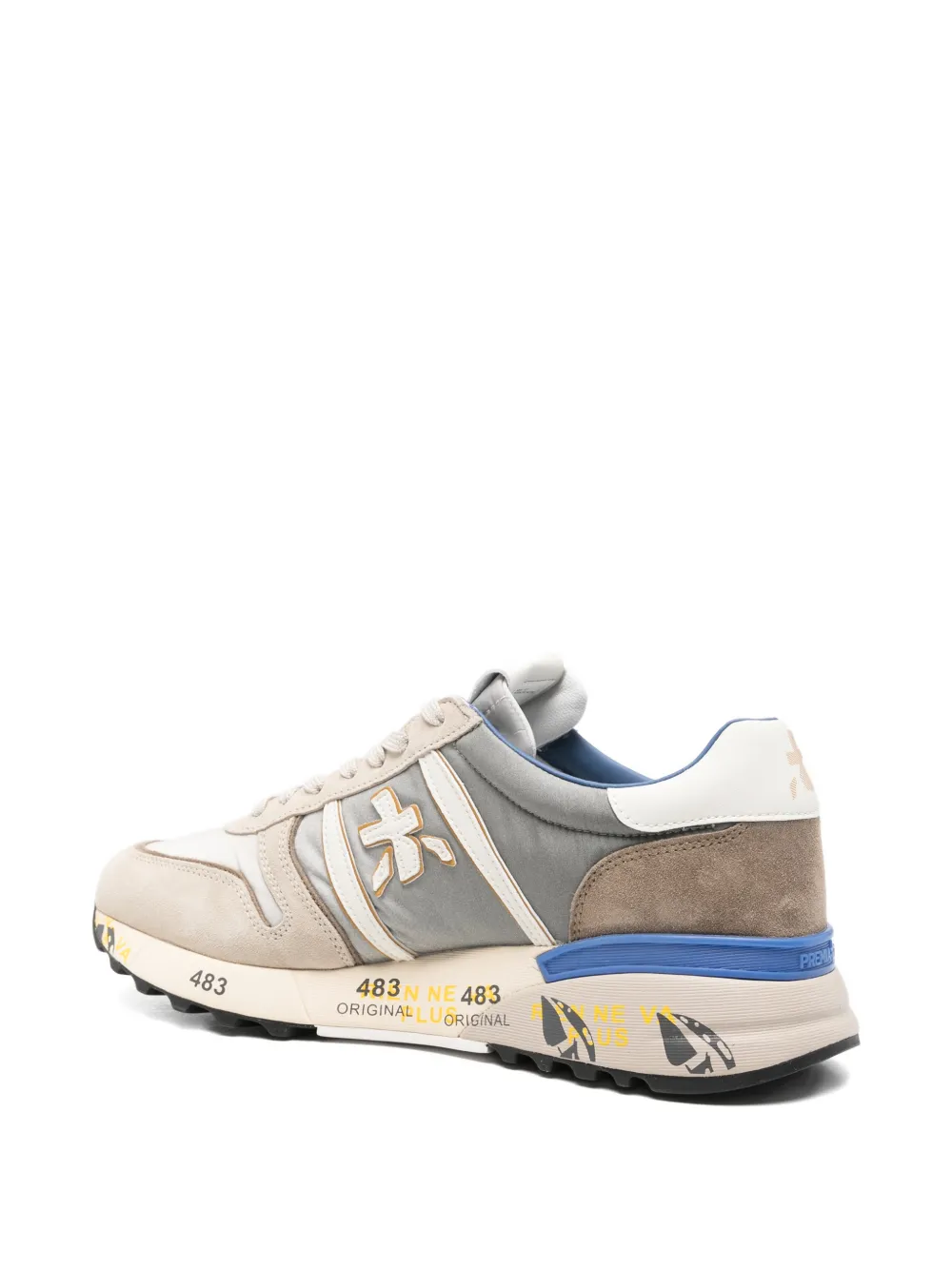 Premiata Lander 8010 sneakers met vlakken Beige