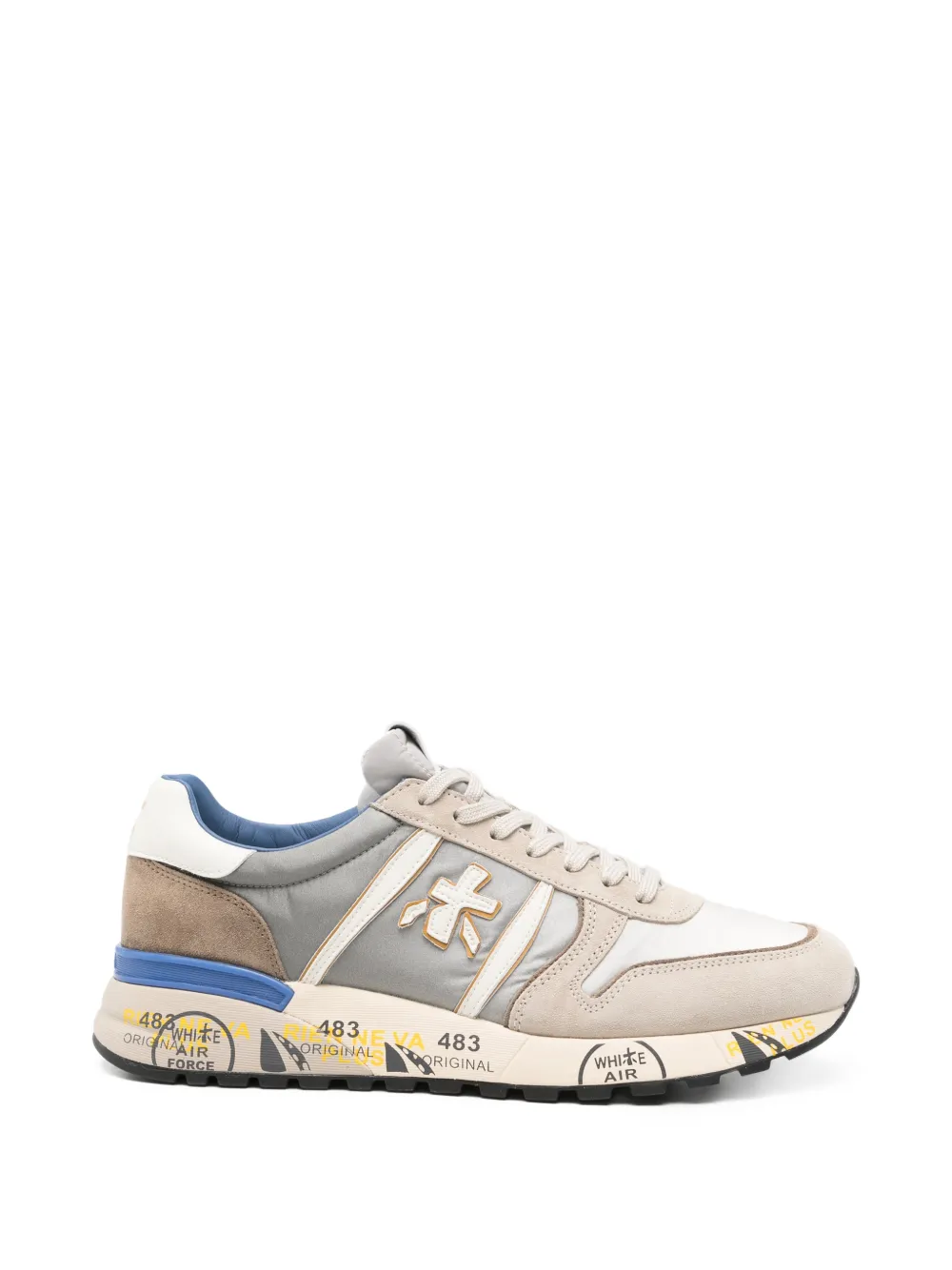 Premiata Lander 8010 sneakers met vlakken Beige