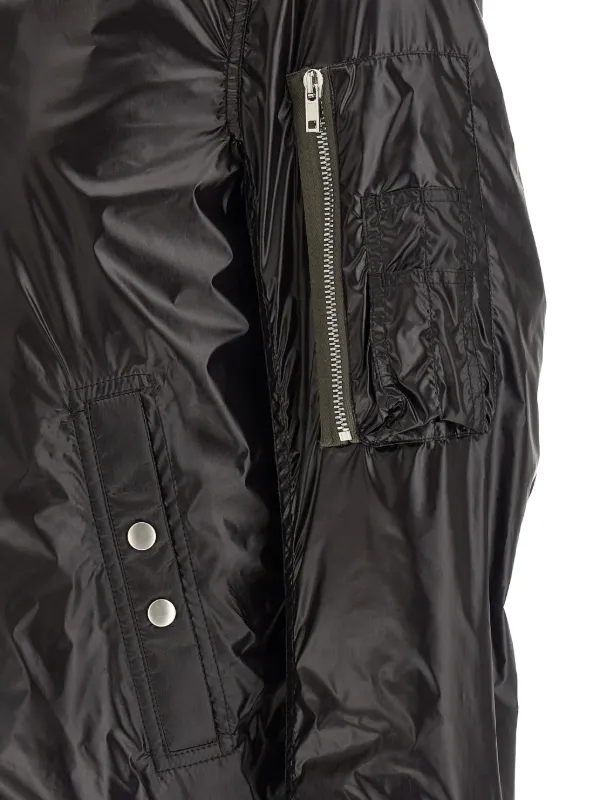 最終値下 15SS RICK OWENS FLIGHT BOMBER Rick Owens Classic Flight Bomber Jacket | Black | FARFETCH RO