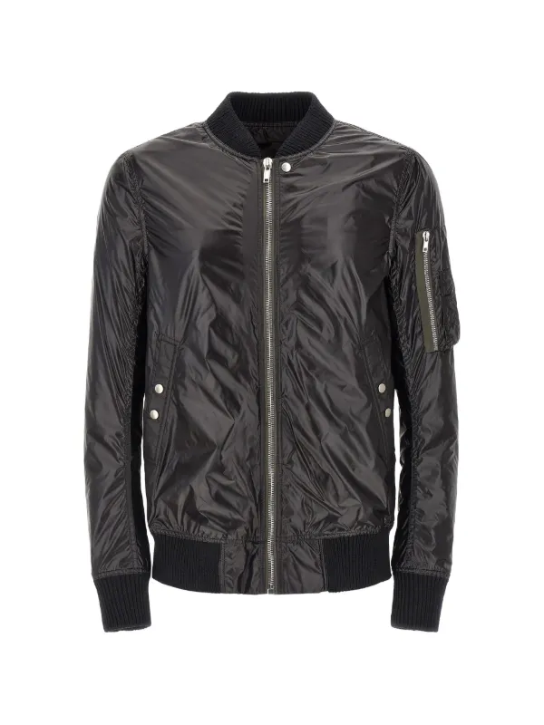 Rick Owens Classic Flight ボンバージャケット | ブラック | FARFETCH JP