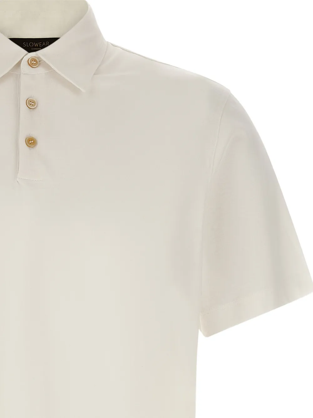 Zanone Poloshirt met korte mouwen Beige