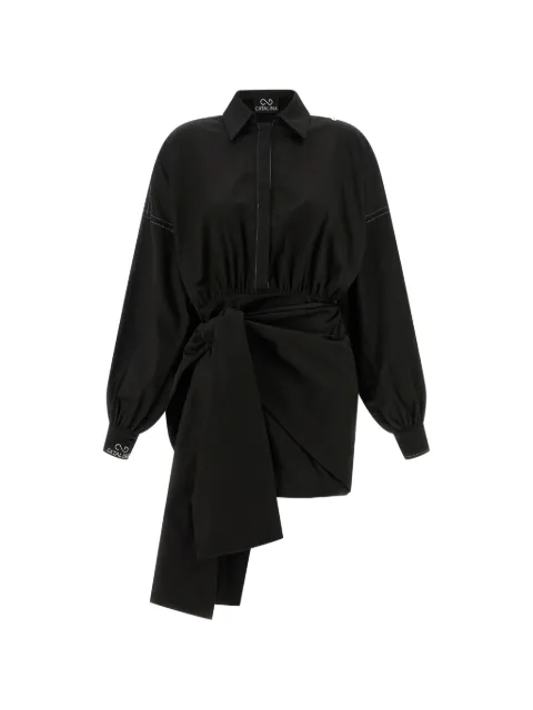 Catalina D'anglade contrast-stitching bow dress