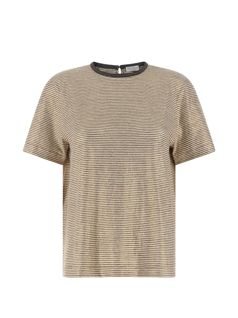 Brunello Cucinelli striped T-shirt - Toni neutri