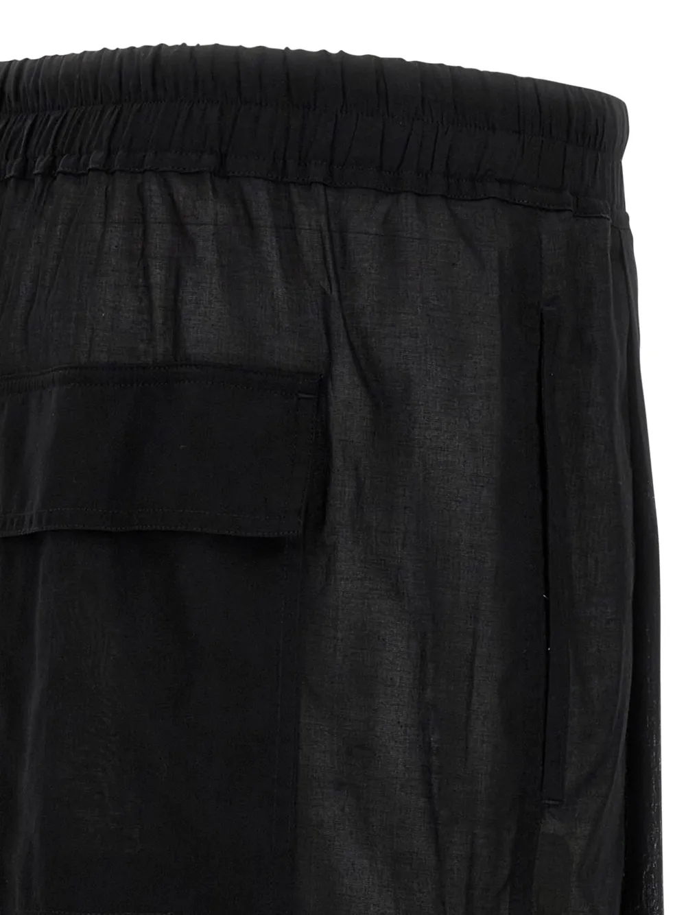 Rick Owens Shorts met trekkoordtaille Zwart