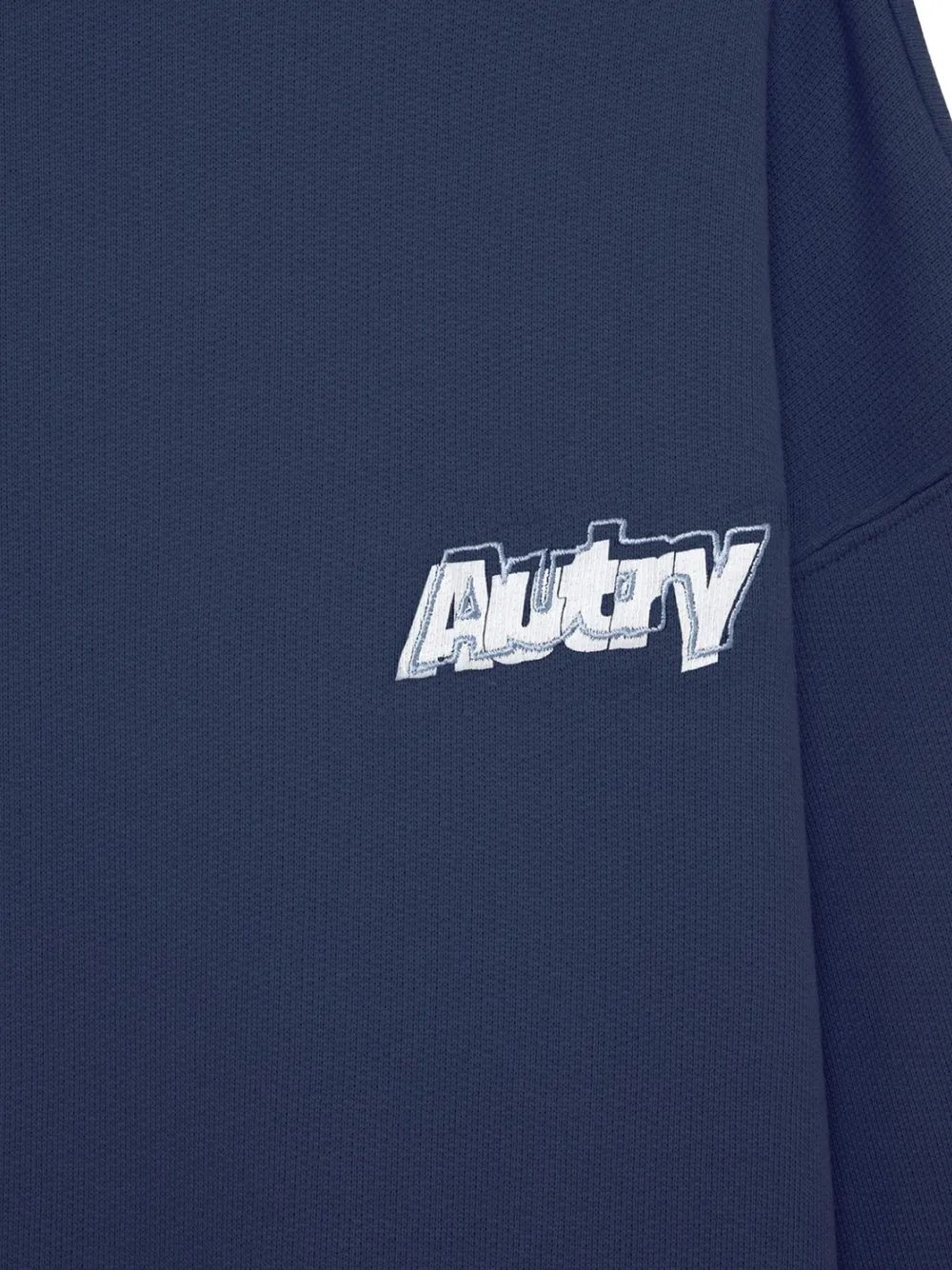 Autry Sweater met logo Blauw
