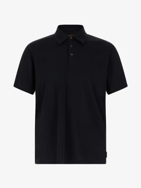 Zanone polo boutonné à manches courtes
