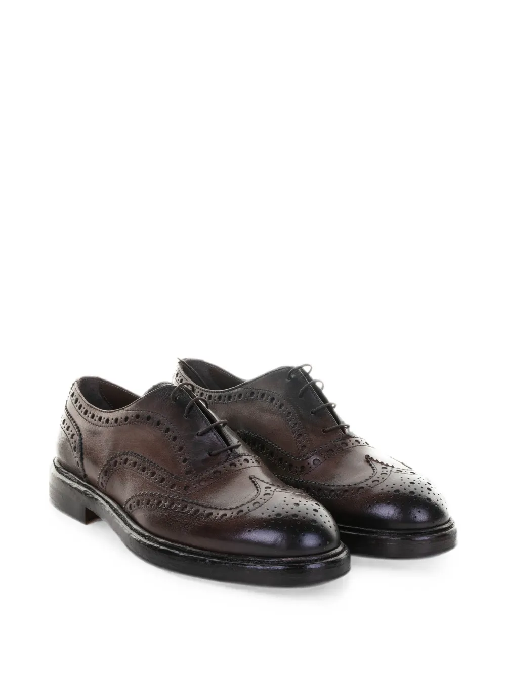 FRANCO FEDELE Oxford schoenen met brogue-detail Bruin