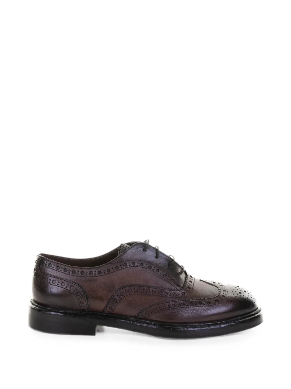 FRANCO FEDELE brogue-detail oxford shoes - Braun