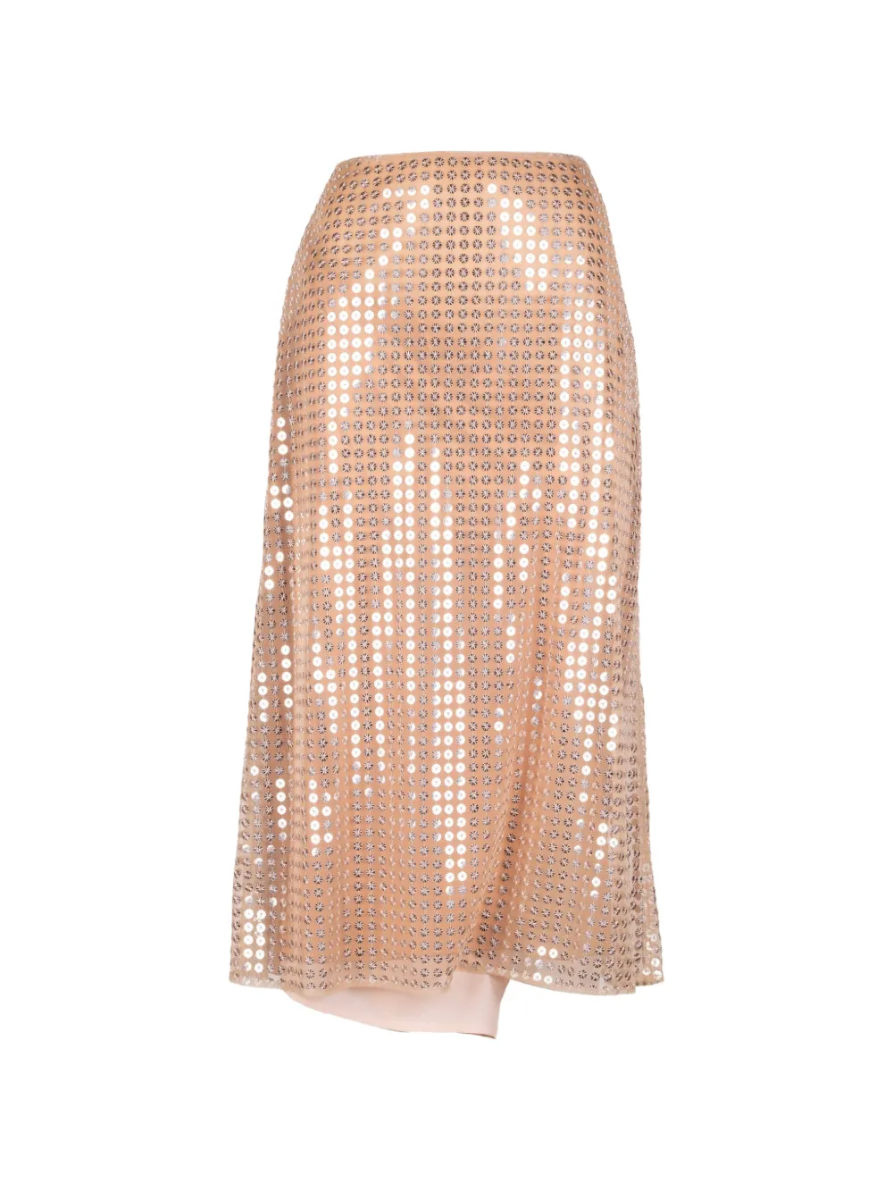 Fabiana Filippi sequined asymmetric skirt - Toni neutri