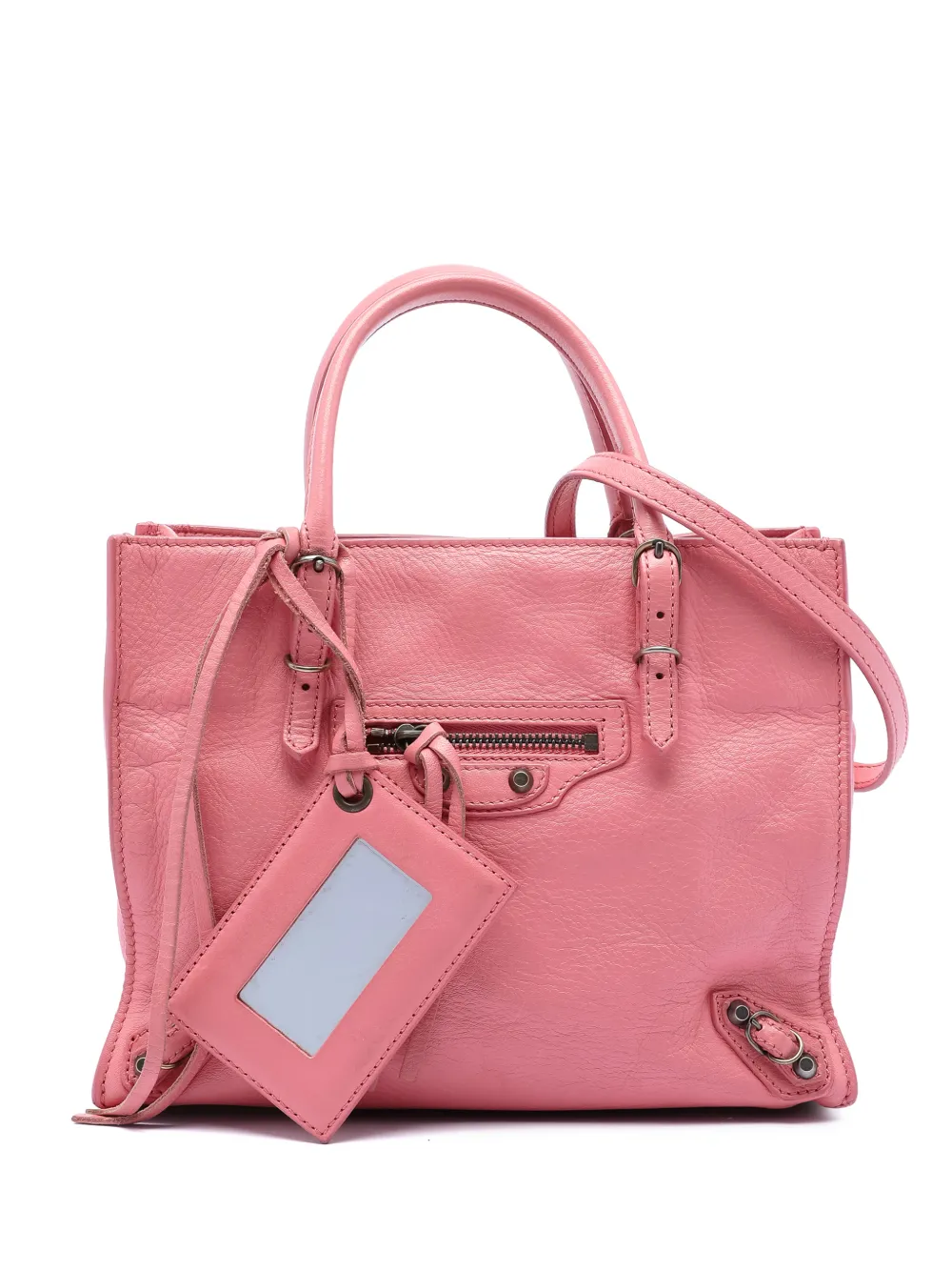Balenciaga Pre-Owned 2013 Mini Leather Papier A4 Zip Around Tote satchel - Rosa