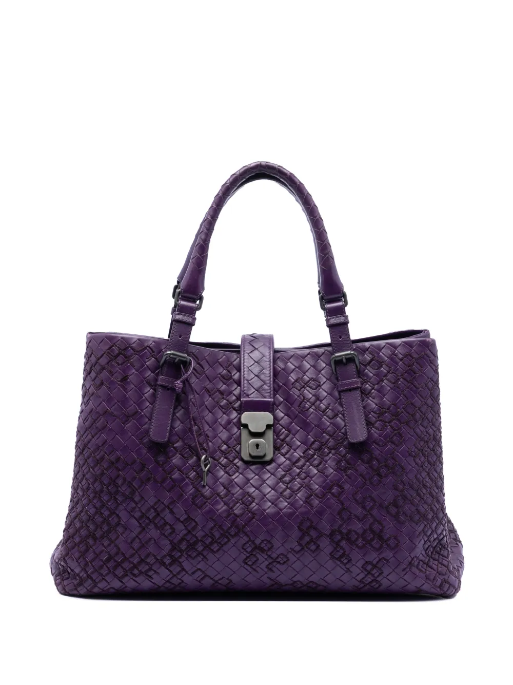 Bottega Veneta Pre-Owned 2012-2025 Medium Nappa Intrecciato Roma tote bag - Viola