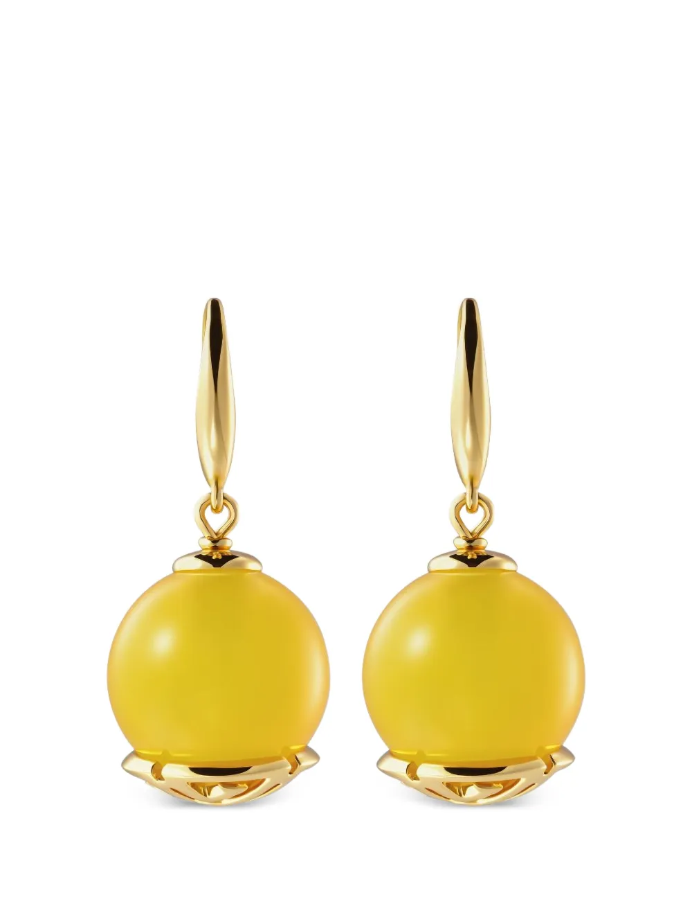 Shanghai Tang Tang Of Earth drop earrings - Oro