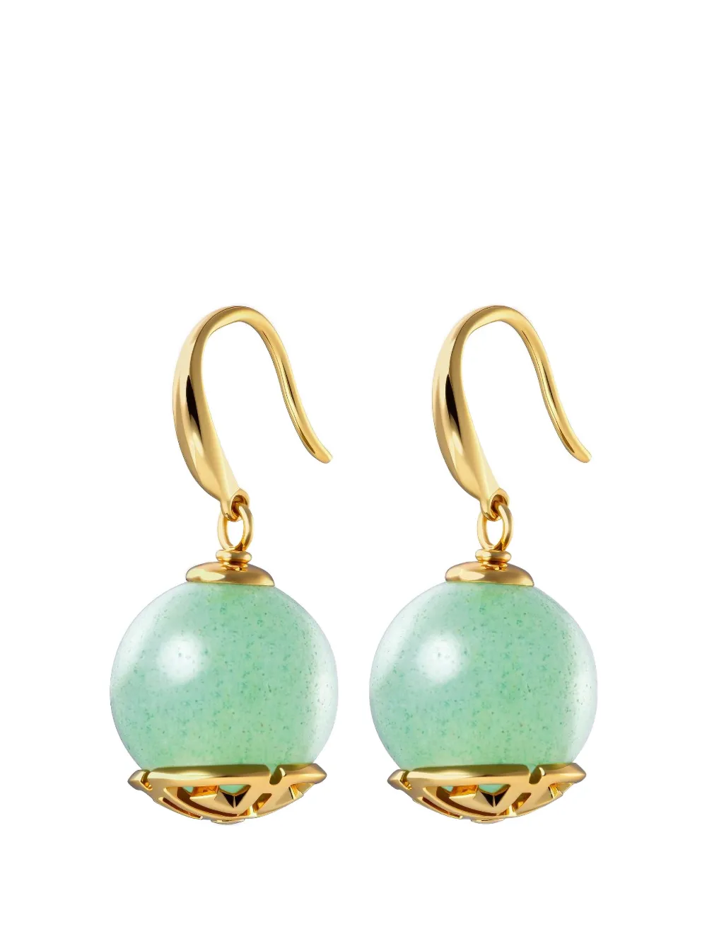 Shanghai Tang Tang Of Wood drop earrings - Oro