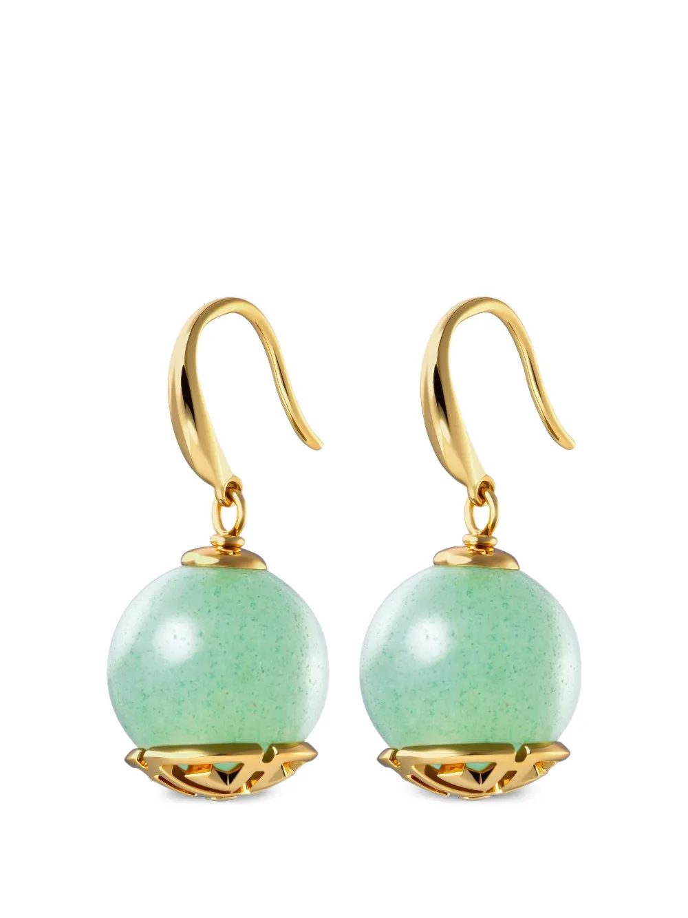 Shanghai Tang Tang Of Wood drop earrings - Oro