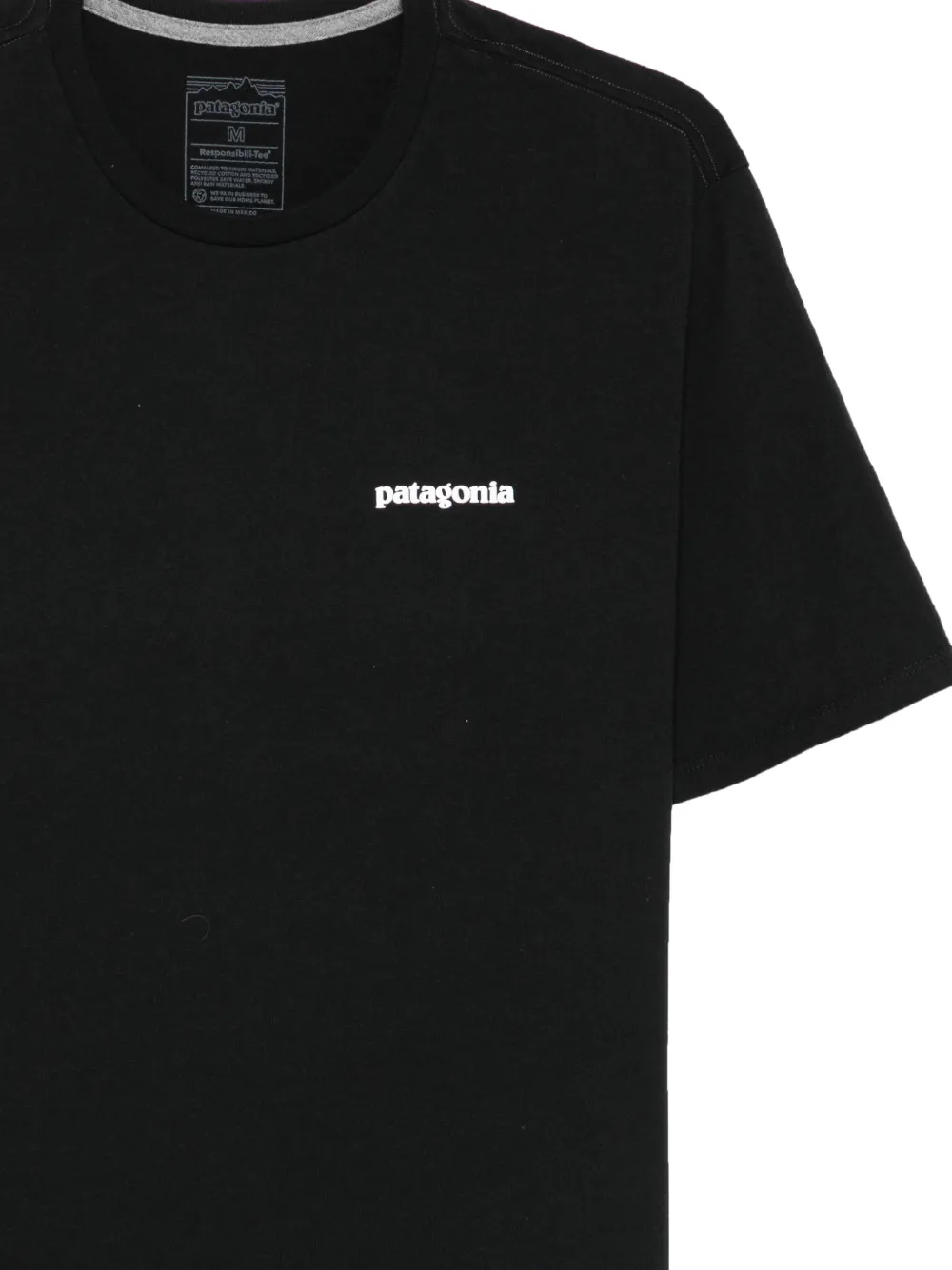 Patagonia T-shirt met ronde hals Zwart