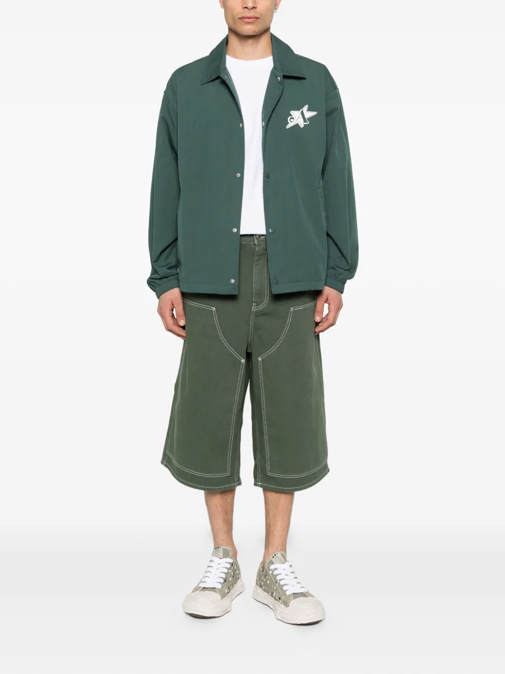  Awake Ny L.e.s. Community Coaches Jacket - Green 
