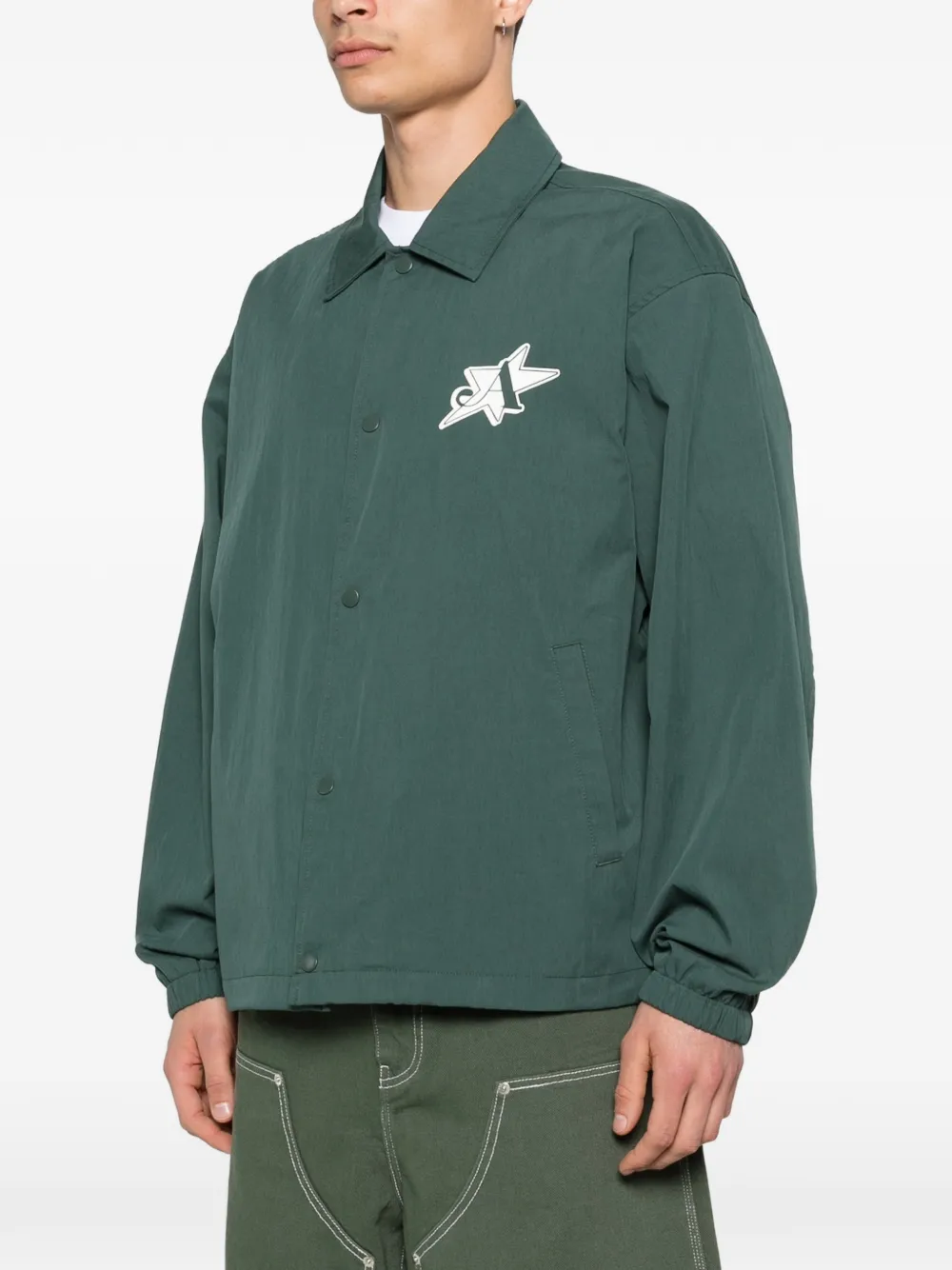  Awake Ny L.e.s. Community Coaches Jacket - Green 