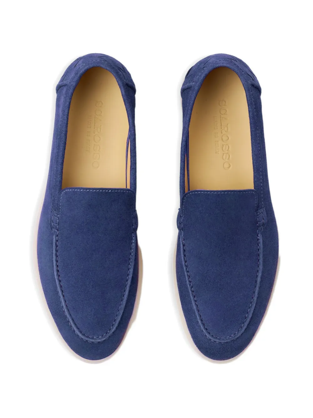 Scarosso Ludovico suède loafers Blauw