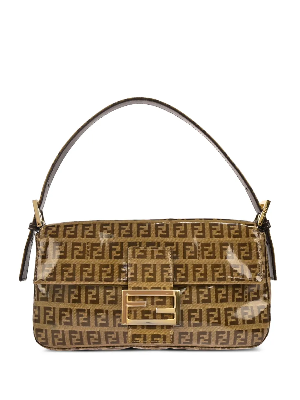 Fendi Pre-Owned Borsa a mano Baguette con motivo Zucchino 2008 - Toni neutri