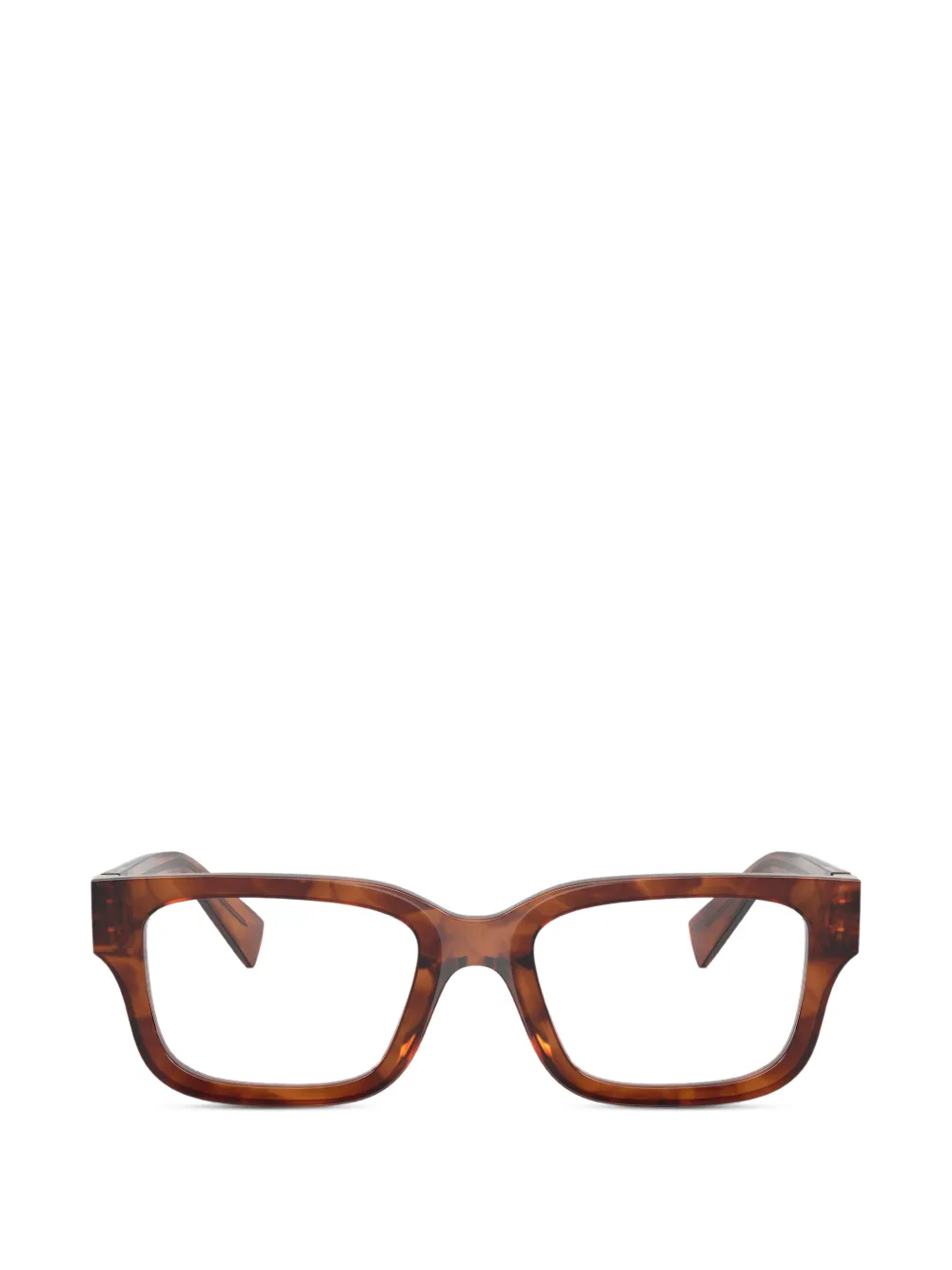 Miu Miu Eyewear rectangle-frame glasses - Marrone