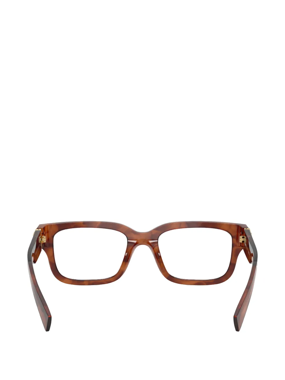 Miu Eyewear Bril met rechthoekig montuur Bruin