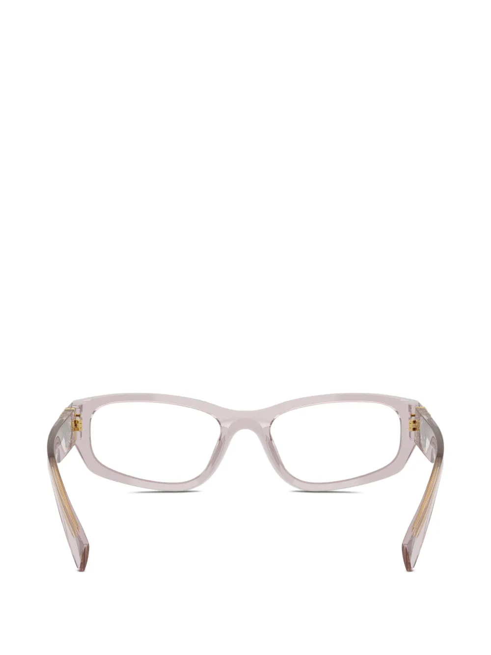 Miu Eyewear Bril met logodetail Paars