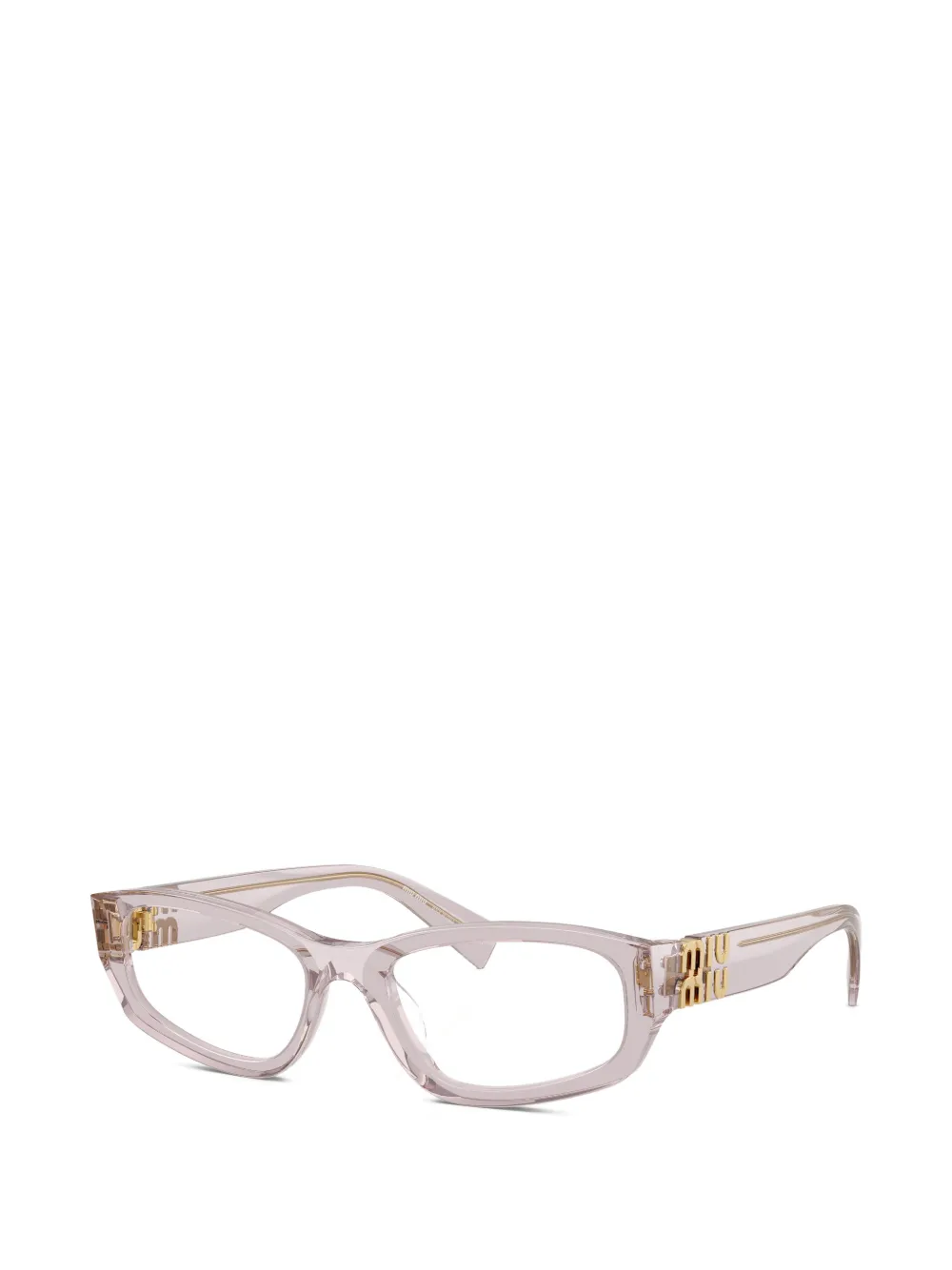 Miu Eyewear Bril met logodetail Paars