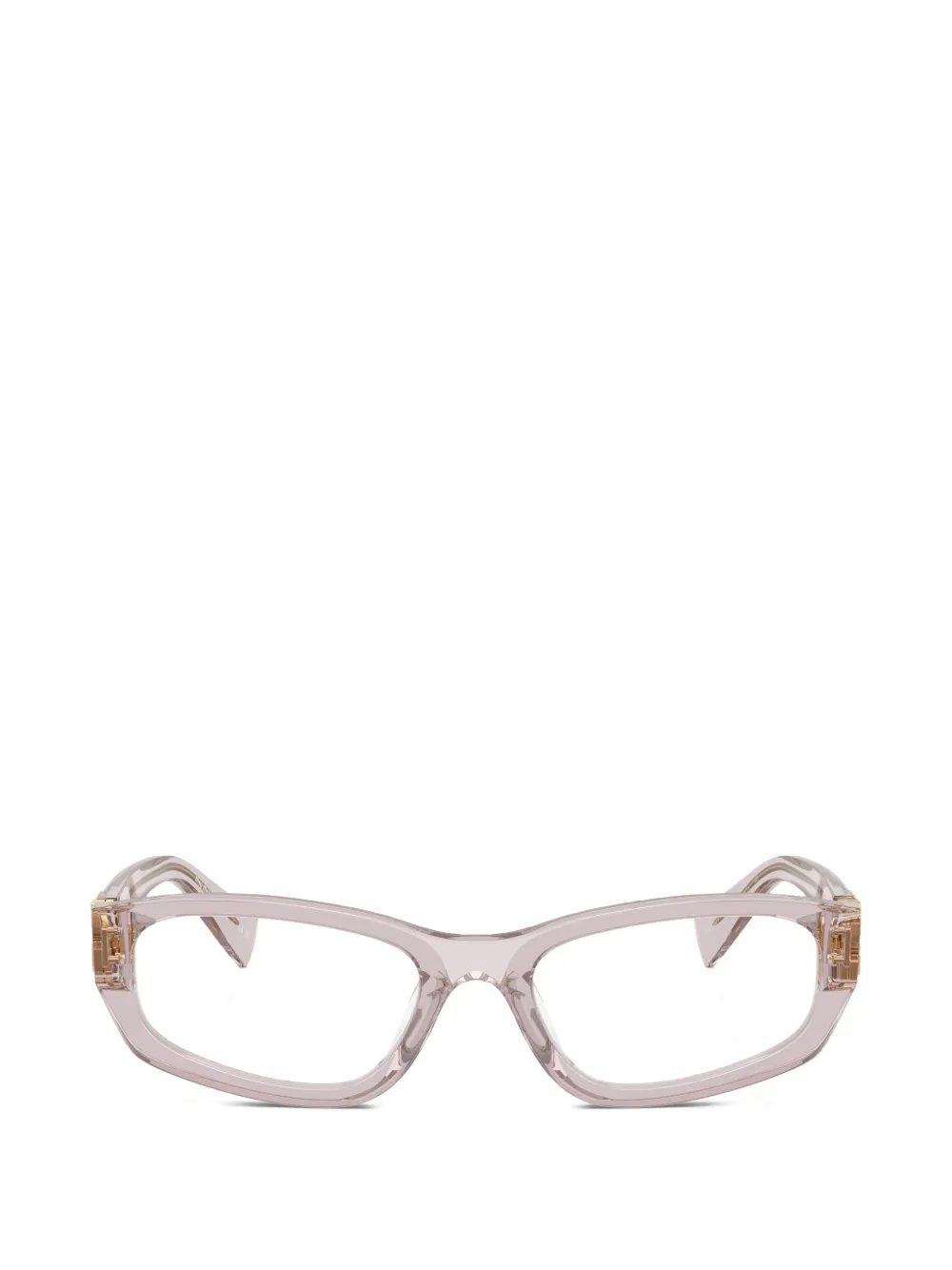 Miu Miu Eyewear logo-detail glasses - Rosa