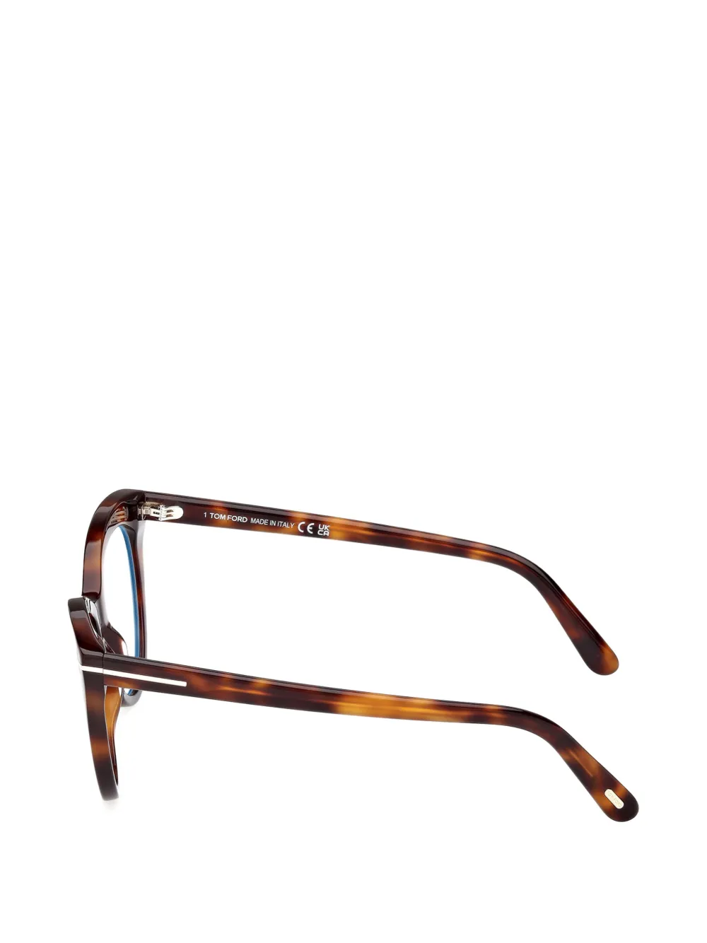 TOM FORD Eyewear Bril met cat-eye browline montuur Bruin