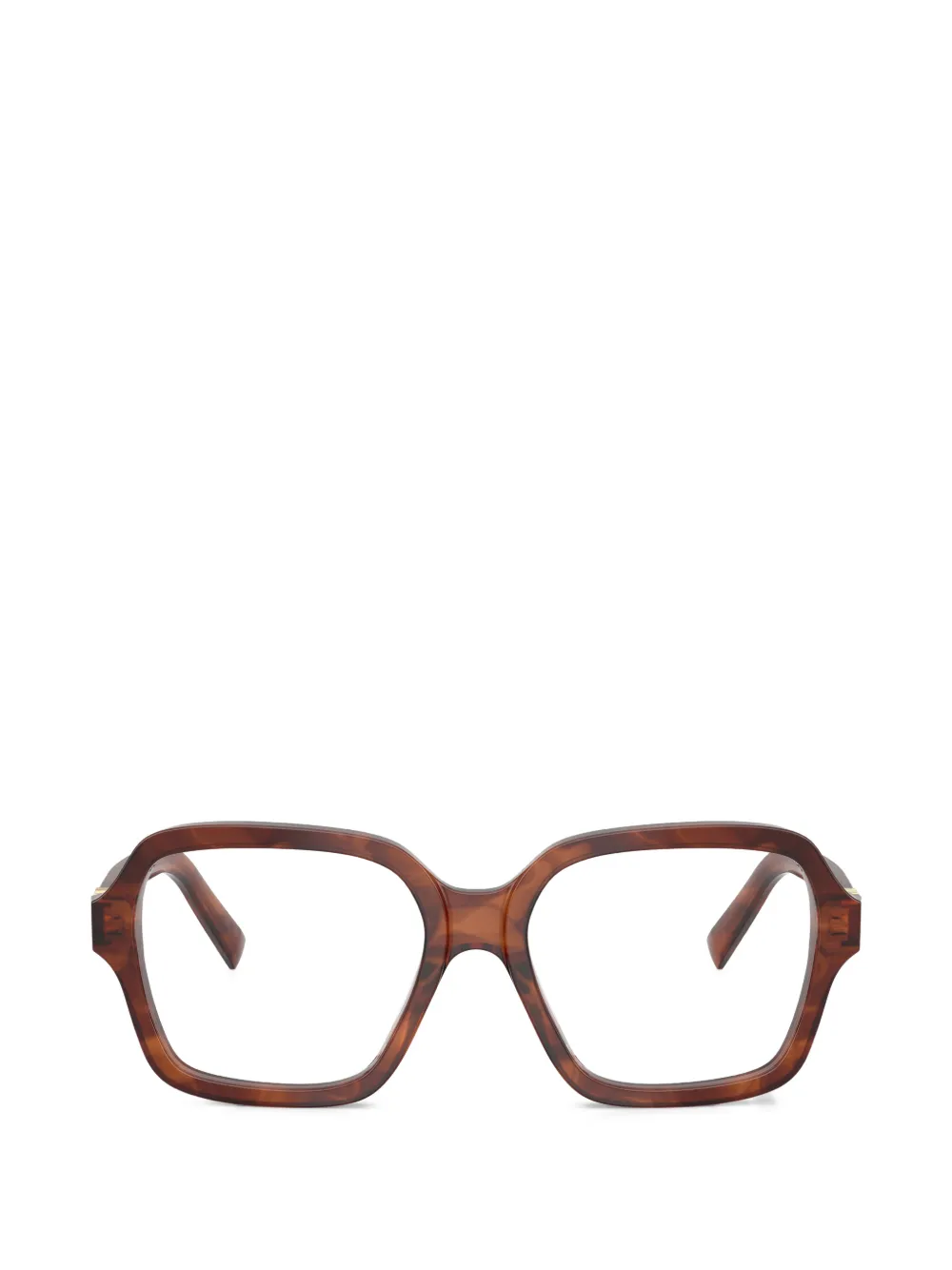 Miu Miu Eyewear square-frame glasses - Marrone
