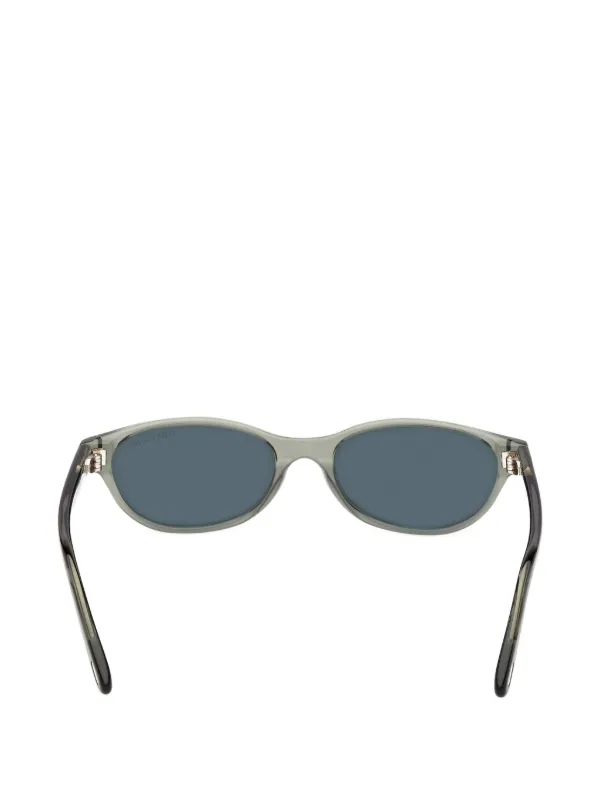 TOM FORD Eyewear オーバルフレーム サングラス | グリーン | FARFETCH JP
