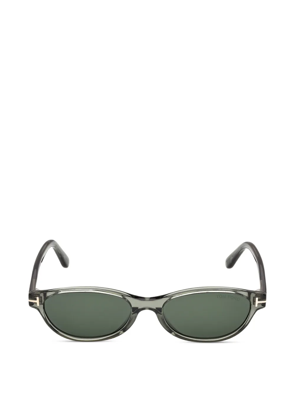 TOM FORD Eyewear oval-frame sunglasses - Verde
