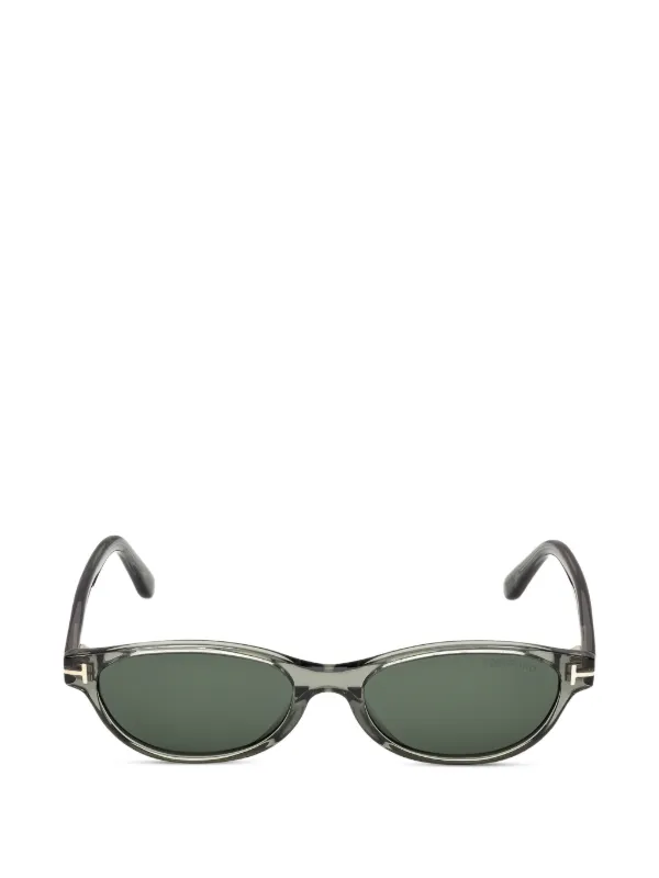トムフォード　サングラス　オーバル TOM FORD Eyewear オーバルフレーム サングラス | グリーン | FARFETCH JP
